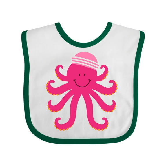 Inktastic Octopus Ocean Sea Creature Girls Girls Baby Bib