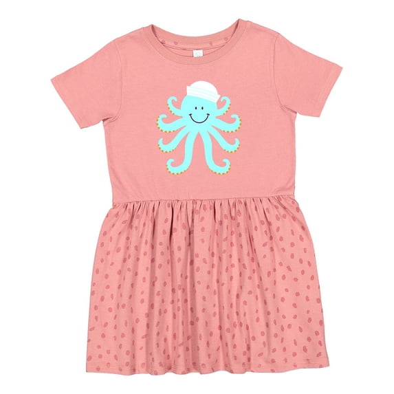 Inktastic Octopus Ocean Sea Creature Girls Toddler Dress