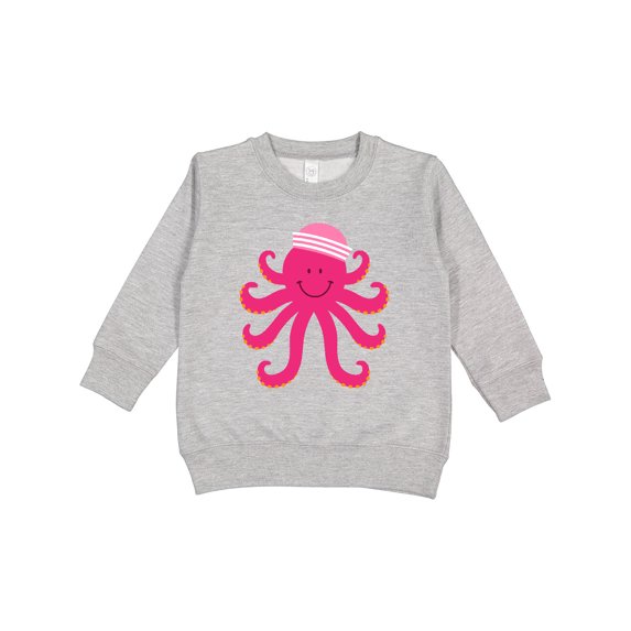 Inktastic Octopus Ocean Sea Creature Girls Toddler Sweatshirt