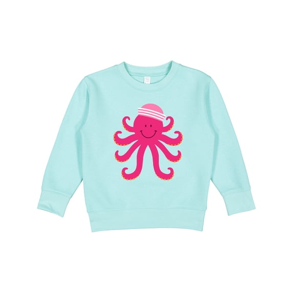 Inktastic Octopus Ocean Sea Creature Girls Toddler Sweatshirt