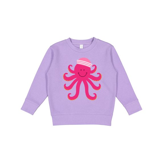 Inktastic Octopus Ocean Sea Creature Girls Toddler Sweatshirt
