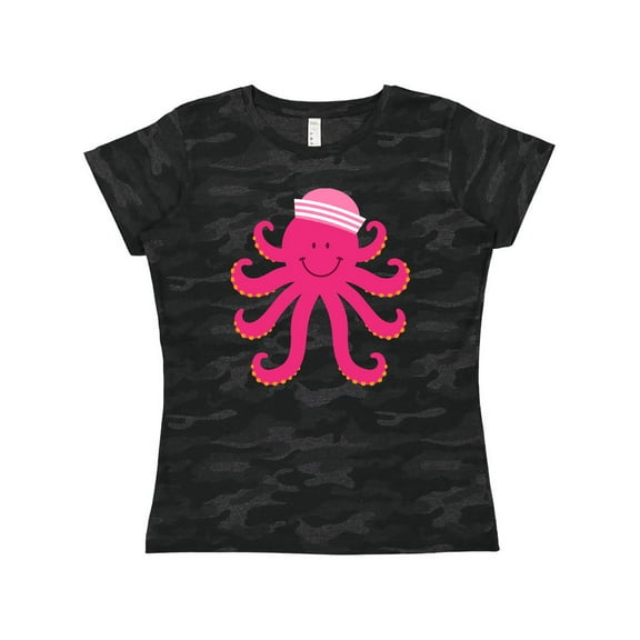 Inktastic Octopus Ocean Sea Creature Girls Women's T-Shirt