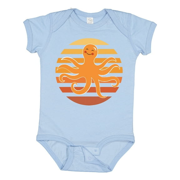 Inktastic Octopus Ocean Sunset Boys or Girls Baby Bodysuit