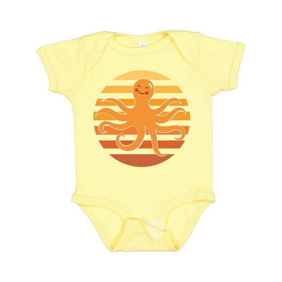Inktastic Octopus Ocean Sunset Boys or Girls Baby Bodysuit