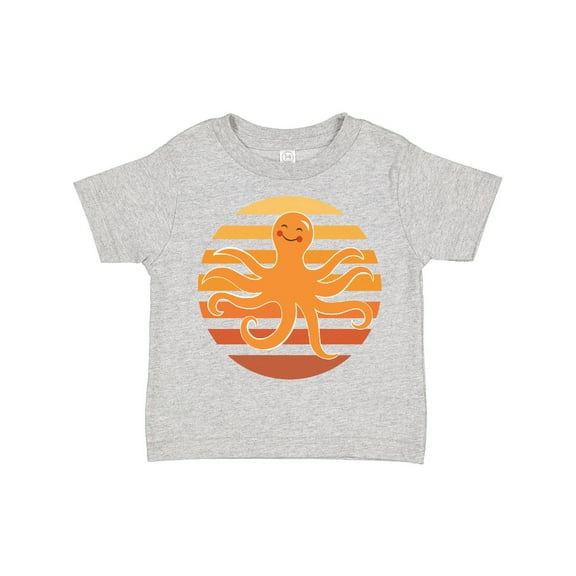 Inktastic Octopus Ocean Sunset Boys or Girls Toddler T-Shirt