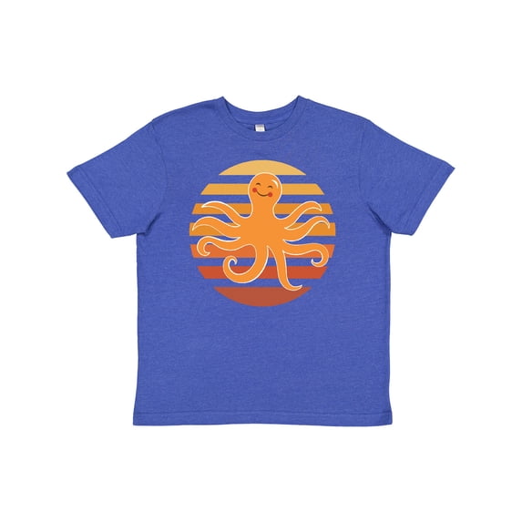 Inktastic Octopus Ocean Sunset Youth T-Shirt