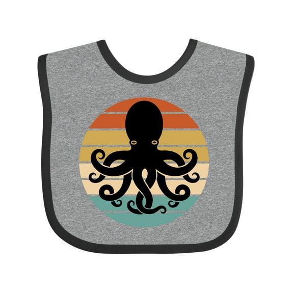 Inktastic Octopus Retro Vintage Sunset Boys or Girls Baby Bib