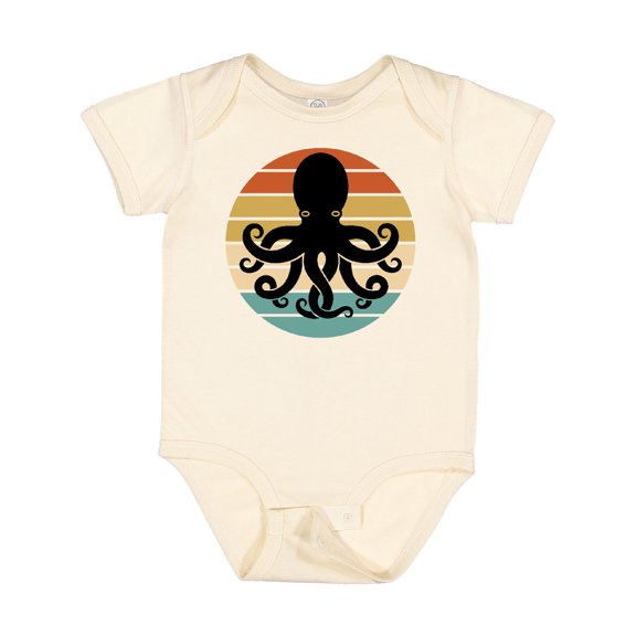 Inktastic Octopus Retro Vintage Sunset Boys or Girls Baby Bodysuit