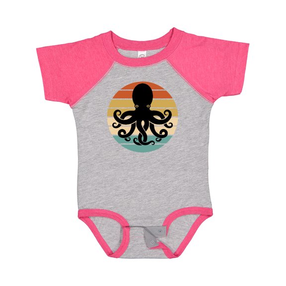 Inktastic Octopus Retro Vintage Sunset Boys or Girls Baby Bodysuit