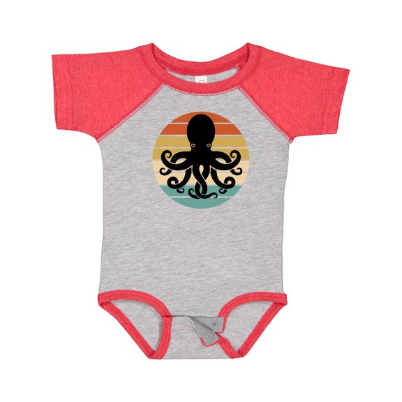 Inktastic Octopus Retro Vintage Sunset Boys or Girls Baby Bodysuit