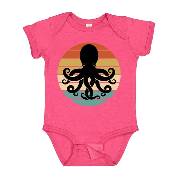 Inktastic Octopus Retro Vintage Sunset Boys or Girls Baby Bodysuit