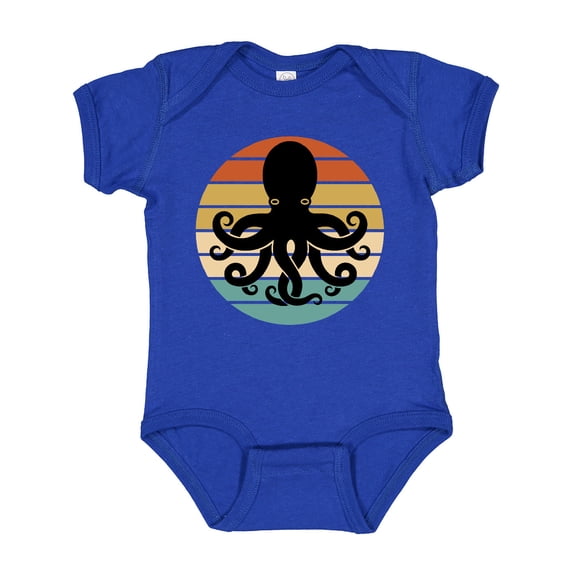 Inktastic Octopus Retro Vintage Sunset Boys or Girls Baby Bodysuit