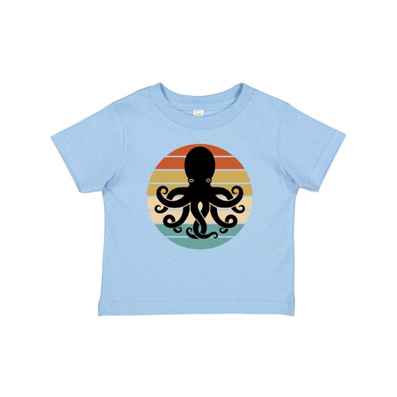 Inktastic Octopus Retro Vintage Sunset Boys or Girls Baby T-Shirt