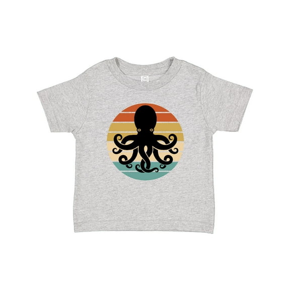 Inktastic Octopus Retro Vintage Sunset Boys or Girls Baby T-Shirt
