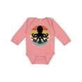 thumbnail image 1 of Inktastic Octopus Retro Vintage Sunset Boys or Girls Long Sleeve Baby Bodysuit, 1 of 5