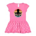 thumbnail image 1 of Inktastic Octopus Retro Vintage Sunset Gift Baby Girl Dress, 1 of 4