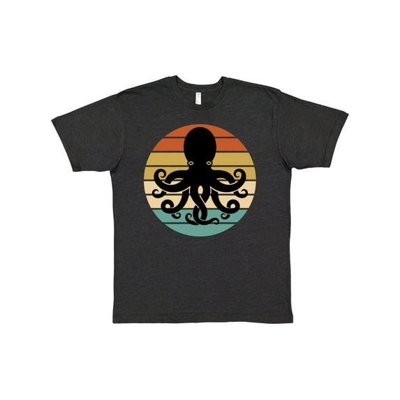 Inktastic Octopus Retro Vintage Sunset T-Shirt
