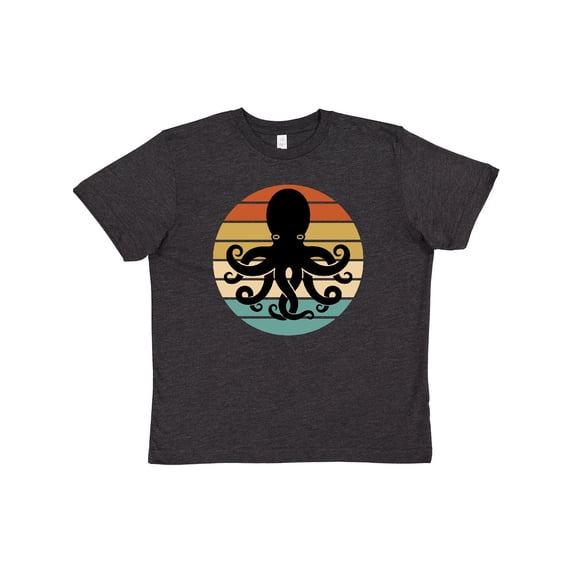 Inktastic Octopus Retro Vintage Sunset Youth T-Shirt