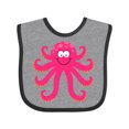 thumbnail image 1 of Inktastic Octopus Sea Creature Pink Girls Girls Baby Bib, 1 of 4