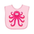 thumbnail image 1 of Inktastic Octopus Sea Creature Pink Girls Girls Baby Bib, 1 of 4