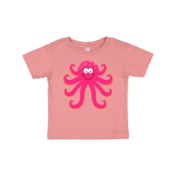 Inktastic Octopus Sea Creature Pink Girls Girls Baby T-Shirt
