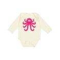 thumbnail image 1 of Inktastic Octopus Sea Creature Pink Girls Girls Long Sleeve Baby Bodysuit, 1 of 5