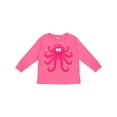 thumbnail image 1 of Inktastic Octopus Sea Creature Pink Girls Girls Long Sleeve Toddler T-Shirt, 1 of 5