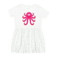 thumbnail image 1 of Inktastic Octopus Sea Creature Pink Girls Girls Toddler Dress, 1 of 5