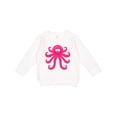 thumbnail image 1 of Inktastic Octopus Sea Creature Pink Girls Toddler Sweatshirt, 1 of 4