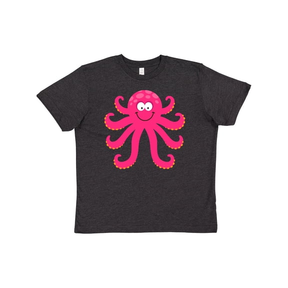 Inktastic Octopus Sea Creature Pink Girls Youth T-Shirt