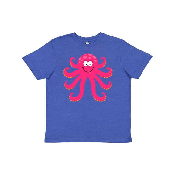 Inktastic Octopus Sea Creature Pink Girls Youth T-Shirt