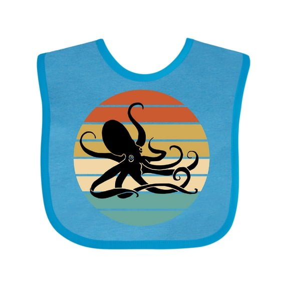 Inktastic Octopus Vintage Sunset Boys or Girls Baby Bib
