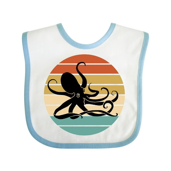 Inktastic Octopus Vintage Sunset Boys or Girls Baby Bib