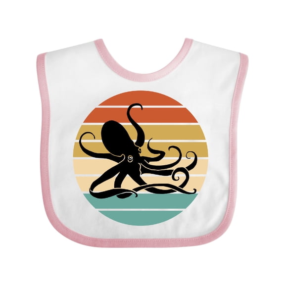 Inktastic Octopus Vintage Sunset Boys or Girls Baby Bib