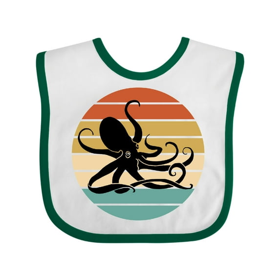 Inktastic Octopus Vintage Sunset Boys or Girls Baby Bib