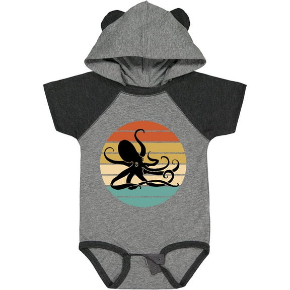 Inktastic Octopus Vintage Sunset Boys or Girls Baby Bodysuit