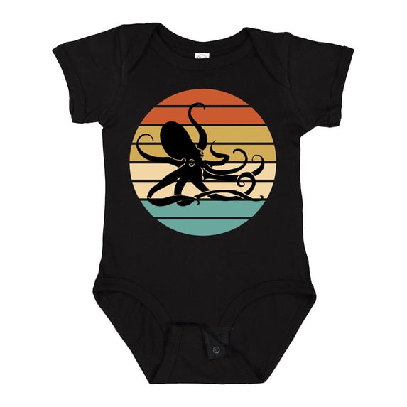 Inktastic Octopus Vintage Sunset Boys or Girls Baby Bodysuit