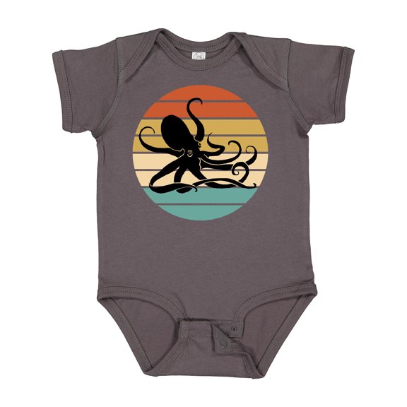 Inktastic Octopus Vintage Sunset Boys or Girls Baby Bodysuit