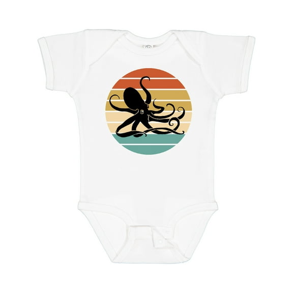 Inktastic Octopus Vintage Sunset Boys or Girls Baby Bodysuit