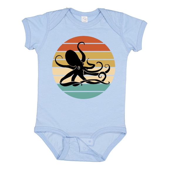 Inktastic Octopus Vintage Sunset Boys or Girls Baby Bodysuit