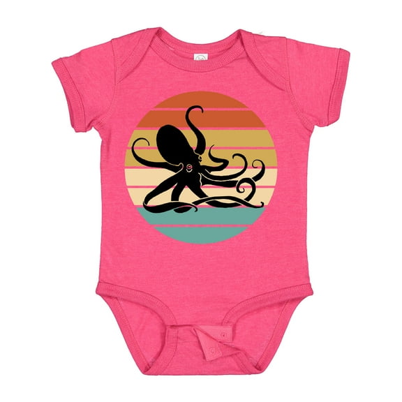 Inktastic Octopus Vintage Sunset Boys or Girls Baby Bodysuit