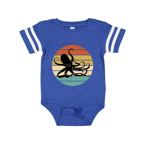 Inktastic Octopus Vintage Sunset Boys or Girls Baby Bodysuit