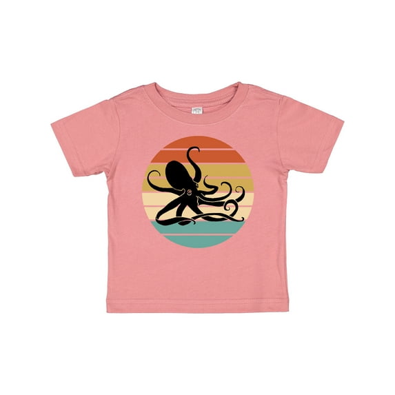 Inktastic Octopus Vintage Sunset Boys or Girls Baby T-Shirt