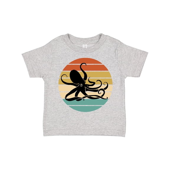 Inktastic Octopus Vintage Sunset Boys or Girls Toddler T-Shirt