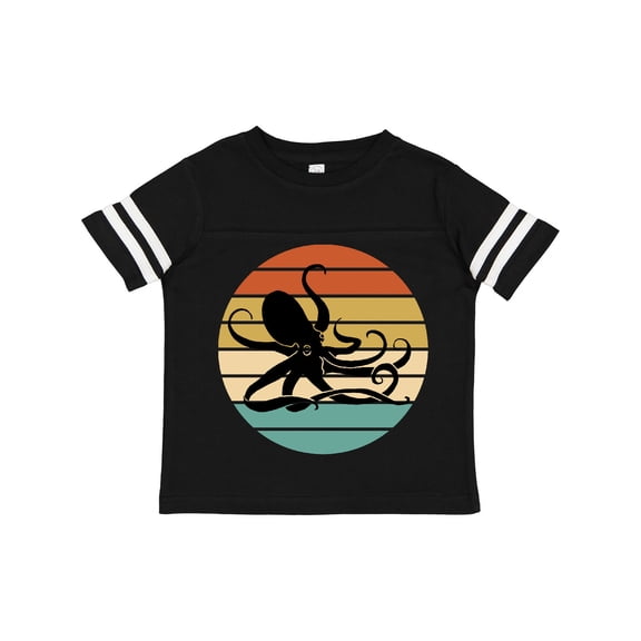 Inktastic Octopus Vintage Sunset Boys or Girls Toddler T-Shirt