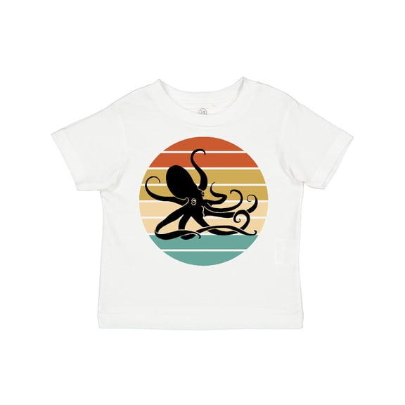 Inktastic Octopus Vintage Sunset Boys or Girls Toddler T-Shirt