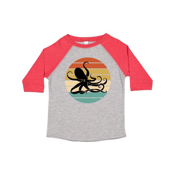 Inktastic Octopus Vintage Sunset Boys or Girls Toddler T-Shirt