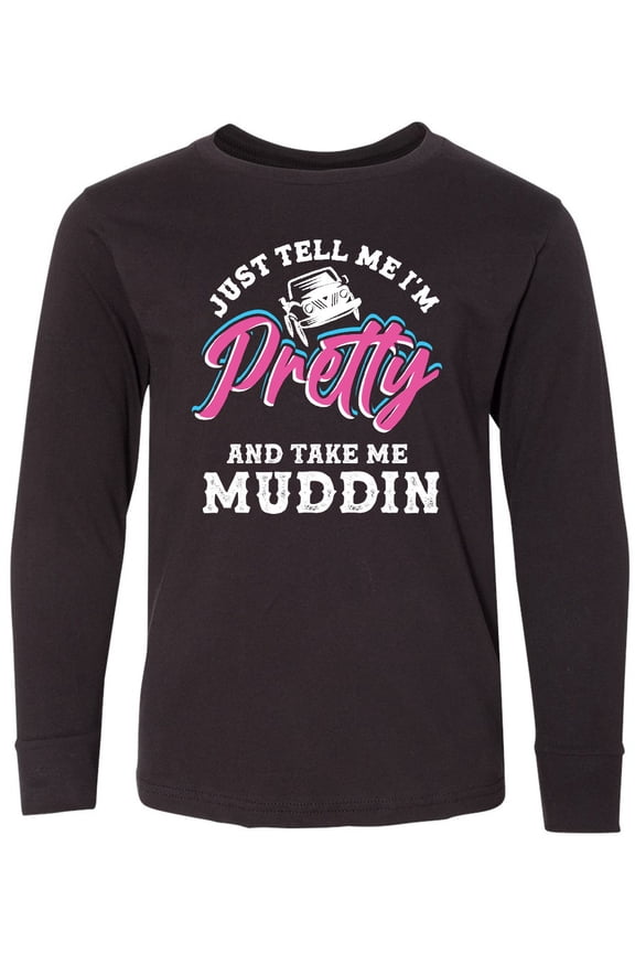 Off Roading Mudding Gift for Her Long Sleeve Youth T-Shirt