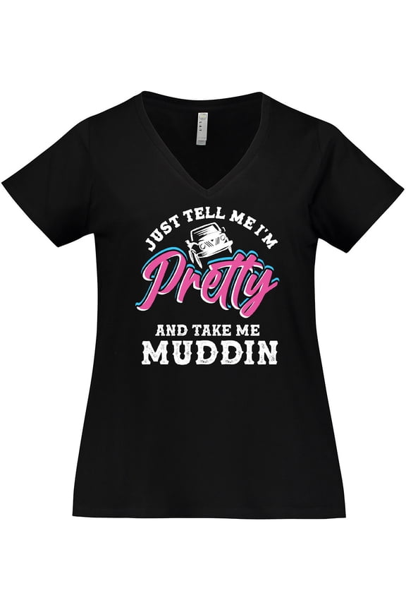 Off Roading Mudding Gift for Her Women's Plus Size V-Neck T-Shirt