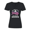 thumbnail image 1 of Inktastic Off Roading Mudding Gift for Her Women's V-Neck T-Shirt, 1 of 5